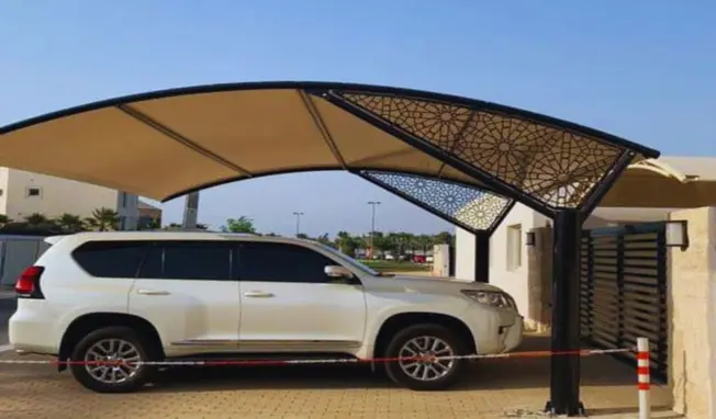 Arch design car parking shade in Kenya