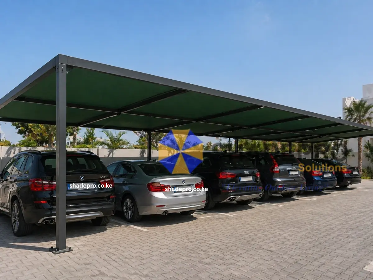 Flat Roof Parking Shade