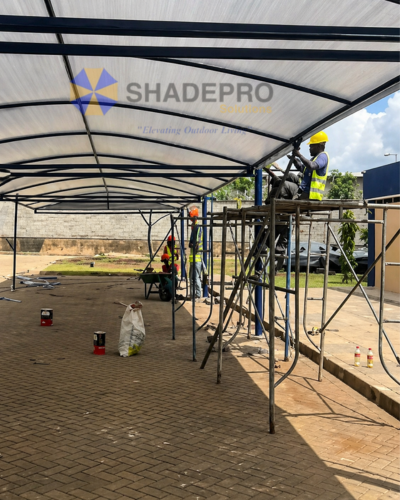 Shade Structure Installation